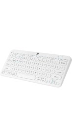Resim Blueforce BT-K95 Bluetooth Bağlantılı Taşınabilir Slim Klavye Beyaz Telefon Tablet Mac Uyumlu 
