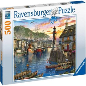 Resim Ravensburger 500 Parça Puzzle Limanda Sabah 150458 