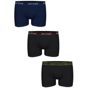 Resim John Frank Premium 3'lü Erkek Boxer JF3BPB04 (JF3BPB04) 