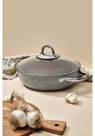 Resim Urla Basık Tencere 24 Cm Granit 