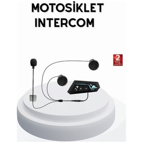 Resim Bt22 Kablosuz Kask Kulaklığı Bluetooth 5.0, Intercom, Su Geçirmez Ve Uzun Ömürlü Batarya 