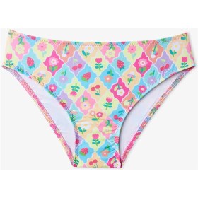 Resim Penti Renkli Kız Çocuk Cute Bandeau Bikini Takımı 
