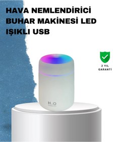 Resim shopwave ABS Gövdeli 300ml USB Nemlendirici – Beyaz, Gri, Pembe Renk 