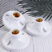 Resim Endüstriyel E27 Konu Tabanı - Sağ El Konu ile Dayanıklı Plastik Tavan Montaj Donanımı, Metal Yüzeyler için Kolay Kurulum, Güvenli Tornavida ve Anahtar Uyum, Endüstriyel Güç Tasarımı, Şık Görünüm, Sağlam İnşaat 