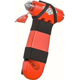 Resim Elmpaly 1 Adet Turuncu Araç Emniyet Çekici, Acil Kaçış Aracı Ve Emniyet Kemeri Kesici 