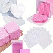 Resim 200 Adet Lint-Free Tırnak Temizleme Pedleri Tırnak Mendilleri, Süper Emici Yumuşak Nonwoven, Tırnak Oje Çıkarıcı Pedleri, Kirpik Uzatma Jeli Temizleme Mendilleri, Jel Tırnak Oje Çıkarma Aracı, Plastik Saklama Kutusu Ile 
