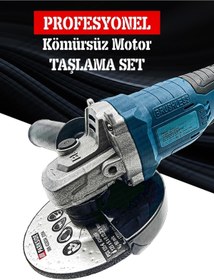 Resim HALL BREATHE Taşlama makinesi 125mm 48V 5Ah Li-ion, portatif ve güçlü şarjlı taşlama aracı 