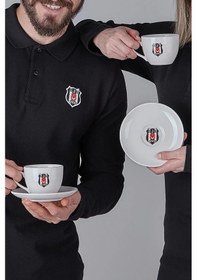 Resim Neva N3426 Lisanslı Beşiktaş Arma 2'li Çay Fincan Takımı 