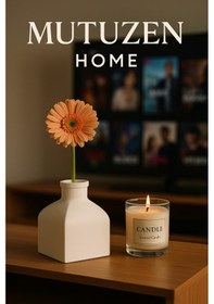 Resim Minimal Modern Vazo Antik Beyaz 