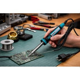 Resim Luxury,ce Belgeli Işıklı Toprak Kablolu 80watt Kalem Havya, 80w Lehim Makinası 