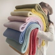Resim Kadınlar İçin Kış Atkı Şal - Pastel Renkler (Bej, Pembe, Mavi, Mint, Lavanta, Gri, Mor) - Yumuşak ve Kabarık Sıcak Sarmaşık - Günlük Kullanım, Seyahat, Partiler için Lüks Soğuk Hava Aksesuarı - Rahat ve Şık Boyun Bandı, Moda Tutkunları İçin Plüş Dokulu Seyahat Esansiyeli 