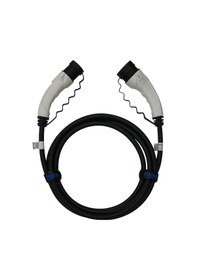 Resim Hims Emef-22t2-sb-3 22kw Tip 2 Beyaz Soketli 3m Elektrikli Araç Şarj Kablosu 