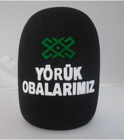 Resim Yuvarlak Mikrofon Süngerine Logo Baskısı 