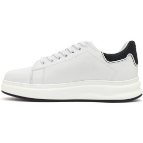 Resim Derimod Erkek Beyaz Bağcıklı Kalın Tabanlı Deri Sneaker 26SFD660518 