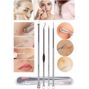 Resim 4 Lü Kutulu Paslanmaz Komedon Akne - Siyah Nokta Temizleyici Set 