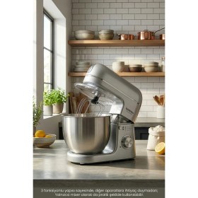 Resim Lorenzo Multichef Stand Mixer 3in1 Hamur Yoğurma Blender Et Kıyma Makinesi 