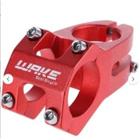 Resim Bike Sky Wake Alüminyum Kırmızı Bisiklet Kısa Gidon Boğazı 40MM Bisiklet Yedek Parça 31,8mm 