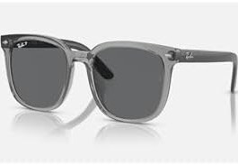 Resim Ray-Ban Unisex Kare Güneş Gözlüğü, M, RB4401D, Siyah, üniseks-yetişkin 