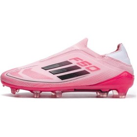 Resim Uzun Kırık Tırnak Kayma Önleyici Unisex Genç Yetişkin Moda Futbol Ayakkabısı Krampon Pembe 