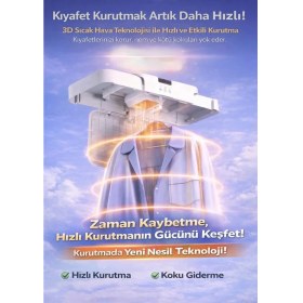 Resim Avenir Katlanabilir Portatif Çamaşır Kurutma Makinesi Zaman Kazandıran Akıllı Çözüm! Yer Kaplamaz 