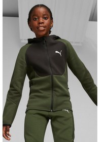 Resim Puma Evostripe Full-zip Çocuk Sweatshirt Haki 