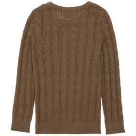 Resim U.S. Polo Assn. Erkek Çocuk Haki Basic Bisiklet Yaka Kazak 50288889-VR027 