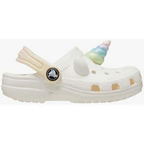Resim Crocs Classic Iam Rainbow Unicorncgt Çocuk Beyaz Clog Terlik 209701-0wv Beyaz 