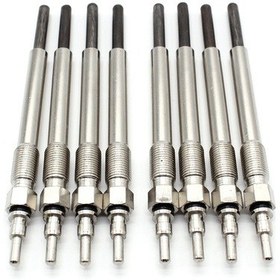 Resim Honmex Ford 7.3l 94-03 F4tz-12a342-b Metal Isıtıcı Tıkaç Seti, 8 Adet Gümüş Renkli, Isıtma Fonksiyonu 