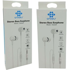 Resim Genel Markalar Mikrofonlu Stereo Bas Kulaklık Arbaks Arb-220 (beyaz) 