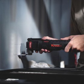 Resim Kress KUW58.1 480Watt Profesyonel Çok Amaçlı Devir Ayarlı Kesme Raspalama ve Zımpara + 12 Parça Aksesuar 