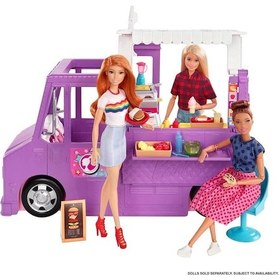 Resim Barbie'nin Yemek Arabası Oyun Seti Gmw07 Çok Renkli 