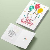 Resim Be Happy Yaş Günü Tebrik Kartı 