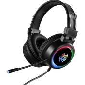 Resim Yoro V5 Rgb Kablolu Mikrofonlu Kulak Üstü Oyuncu Kulaklığı 