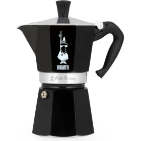 Resim PremiumPort Moka Express Siyah 6 Cup – Pratik ve Şık Kahve Demleme Cihazı 