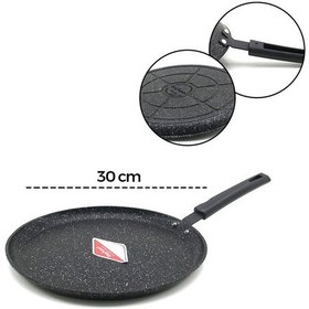 Resim 30cm Döküm Krep Tava 4915 Siyah 
