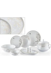 Resim Lamedore Ufo Butterfly 59 Parça Yemek Takımı Altın 