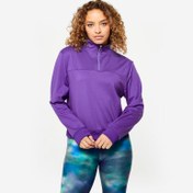 Resim Kadın Fitness/Kardiyo Uzun Kollu Sweatshirt - Mor - 120 