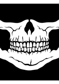 Resim Ultimate Ghost Skull Mask Bandana Siyah 
