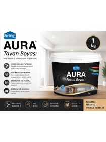 Resim Kardelen Tavan Boyası Mat Beyaz Aura Mükemmel Kapatıcılık 1 kg 