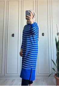 Resim deywearst Çizgili Tesettür Tunik S-XL 