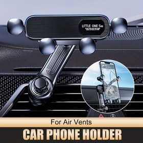 Resim Araba Telefon Tutucu 360 ° Dönebilen ve Teleskopik Kol ile Hava Havalandırma Montajı Güvenli Navigasyon için - Güvenli Kavrama, Ergonomik Tasarım, Tüm Akıllı Telefonlara Uyar, Araba Telefonu Tutucusu 
