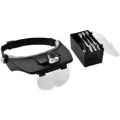 Resim Skycity Arı Yetme Aletleri - 4 Değiştirilebilir Lensli 1.2x-3.5x Led Işıklandırmalı Başa Takılan Büyüteç Pil Dahil Değil Ht-0302 