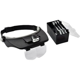 Resim Skycity Arı Yetme Aletleri - 4 Değiştirilebilir Lensli 1.2x-3.5x Led Işıklandırmalı Başa Takılan Büyüteç Pil Dahil Değil Ht-0302 