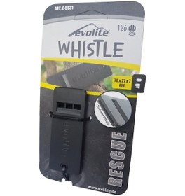 Resim Evolite Rescue 126 Db Deprem Düdüğü Siyah 