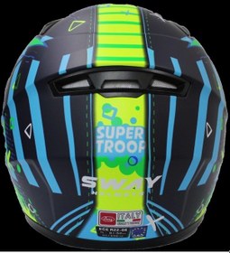 Resim Sway 815K Gloss Alien Full Face Çocuk Kaskı 