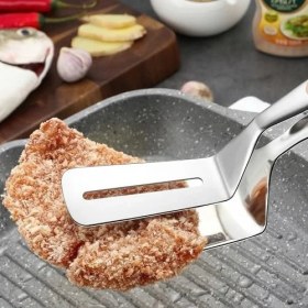 Resim Lidyada Maison Mutfak Maşası, Paslanmaz Çelik Dayanıklı Yapı, Et Servisi Için Pratik Kolay Kullanım, Bulaşık Makinesinde Yıkanabilir, Ev Restoran Kullanımına Uygun Balık Biftek Barbekü Maşası 