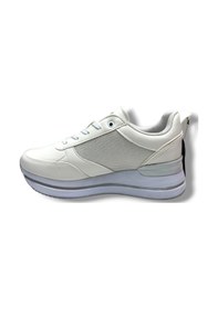 Resim Wickers 2927-26 Cilt Deri Dolgu Topuklıu Anatomik Kadın Sneaker Beyaz Gri Beyaz 