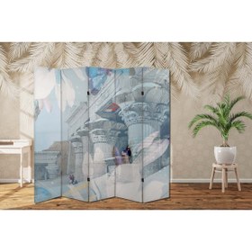 Resim dbsanat Tarih Temalı Özel Tasarım Paravan Room Divider 180 x 200 cm 