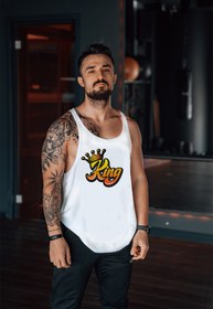 Resim Freeyez The King Gym Fitness Tank Top Sporcu Atleti 