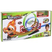 Resim 360 Derece Döner Parkurlu Yarış Seti 15 Parça Renkli 